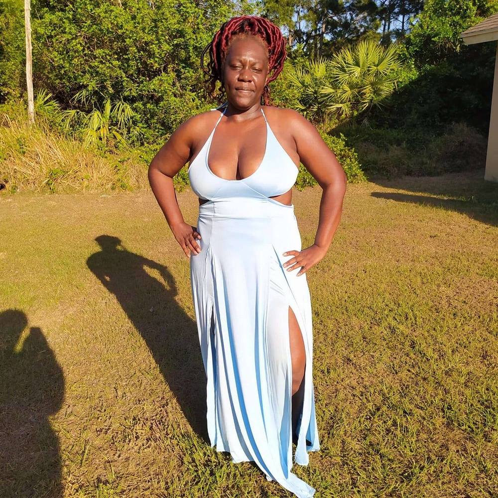 Blue Icicle Halter Dress